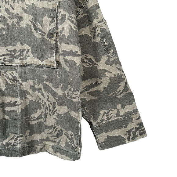 CURRENT ELLIOTT The Militia Utility Canvas Jacket in Broken Camo - Picture 9 of 14
